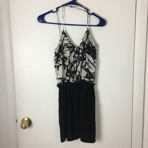 Glam Black & White Dress S